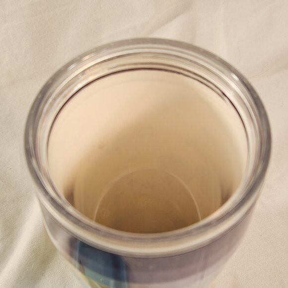 Starbucks Spring Floral Traveler Tumbler Acrylic Coffee Mug 2004 Yellow 16oz - Picture 10 of 13